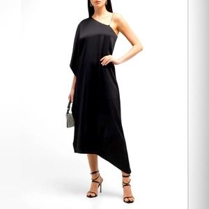 ALICE + OLIVIA
Harmony Asymmetric Satin Slip Dress